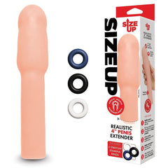 Size Up Realistic 4 Inch Penis Extender - Mr and Mrs D's