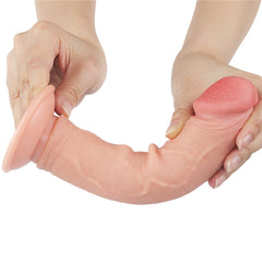 Sliding Skin Dual Layer Dong - Flesh 20 cm (8'') Dong with Flexible Skin - DONGS - Mr and Mrs D's
