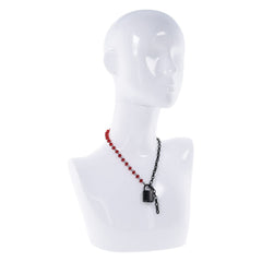 S&M Exs & Ohs Crystal Day Collar - Red/Black Collar Jewellery - BONDAGE - TOYS - Mr and Mrs D's