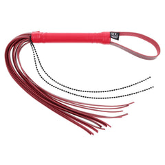 S&M Exs & Ohs Crystal Flogger - Red Flogger Whip - BONDAGE - TOYS - Mr and Mrs D's