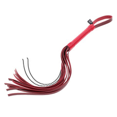 S&M Exs & Ohs Crystal Flogger - Red Flogger Whip - BONDAGE - TOYS - Mr and Mrs D's