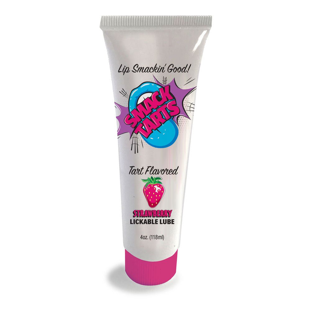 Smack Tarts - Sour Strawberry Flavoured Lubricant - 120 ml Tube - LOTIONS & LUBES - Mr and Mrs D's