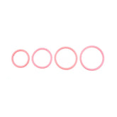 SPORTSHEETS Rubber O - Ring 4 Pack - Coral - Mr and Mrs D's