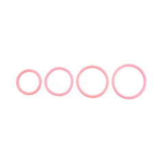 SPORTSHEETS Rubber O - Ring 4 Pack - Coral - Mr and Mrs D's