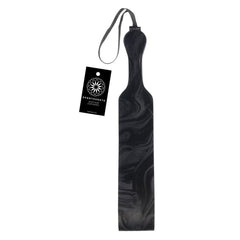 SPORTSHEETS Velvet Noir Loop Paddle - Black 42 cm Paddle - Mr and Mrs D's
