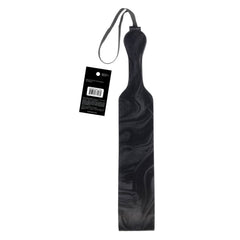 SPORTSHEETS Velvet Noir Loop Paddle - Black 42 cm Paddle - Mr and Mrs D's