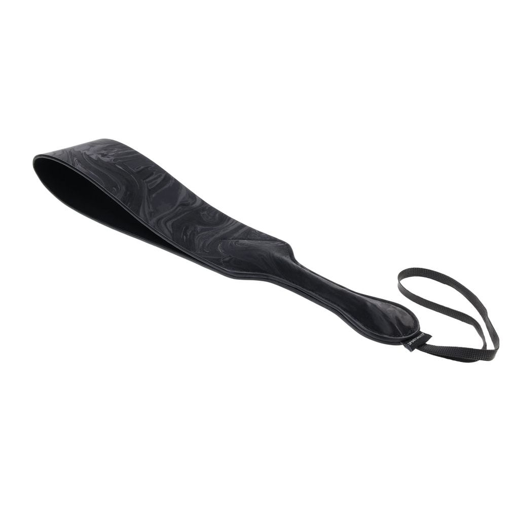 SPORTSHEETS Velvet Noir Loop Paddle - Black 42 cm Paddle - Mr and Mrs D's
