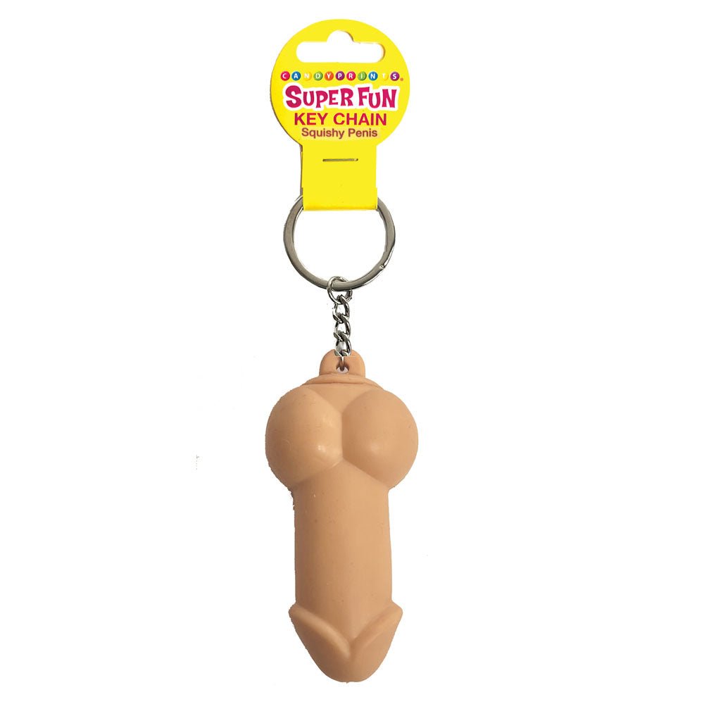 Super Fun Key Chain - Squishy Penis - Novelty Keychain - Mr and Mrs D's