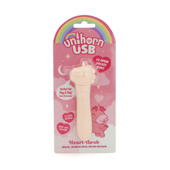 Unihorn - USB Bullet - Heart Throb - Coral USB Rechargeable Vibrating Bullet - Mr and Mrs D's