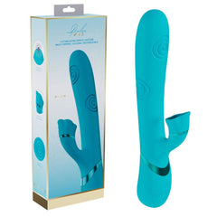 VIVE Fiore - Blue 25 cm USB Rechargeable Tapping Rabbit Vibrator - Mr and Mrs D's