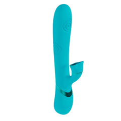 VIVE Fiore - Blue 25 cm USB Rechargeable Tapping Rabbit Vibrator - Mr and Mrs D's