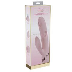 VIVE Fronda - Pink - Pink 25 cm USB Rechargeable Tapping Rabbit Vibrator - Mr and Mrs D's