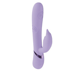 VIVE Pallina - Purple - Purple 25 cm USB Rechargeable Tapping Rabbit Vibrator - Mr and Mrs D's