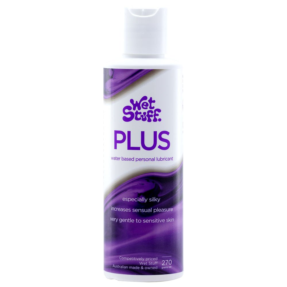 Wet Stuff Plus Water Based Lubricant - 270g Disk Top Bottle - Mr and Mrs D's