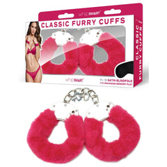 WhipSmart Classic Furry Cuffs - Hot Pink - Mr and Mrs D's