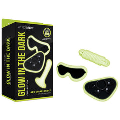 WhipSmart Glow In The Dark 4pc Strap - On Set - Mr and Mrs D's