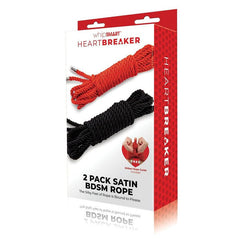WhipSmart Heartbreaker 2 Pack Satin BDSM Rope - Mr and Mrs D's