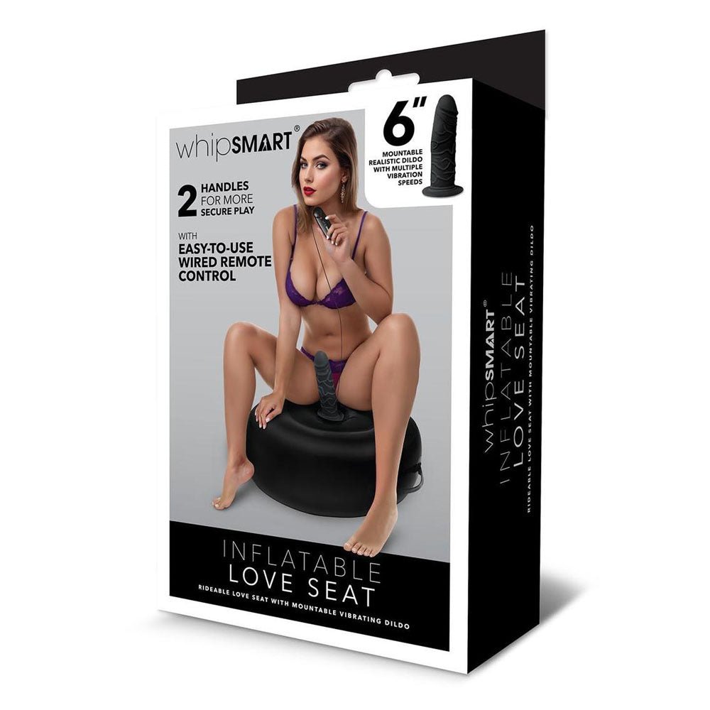 Whipsmart Inflatable Vibrating Love Seat - Black Inflatable Cushion with 6'' Vibrating Dong - MACHINES - Mr and Mrs D's