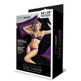 Whipsmart Waterproof Love Throw - Black Microvelvet Splash Blanket - BONDAGE - TOYS - Mr and Mrs D's