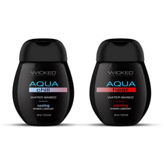 Wicked Sensation Kit - Warming & Cooling Water Based Lubricants - 2 Pack of 120 ml Bottles - LOTIONS & LUBES - Mr and Mrs D's