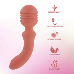 Xciter - Orange - Orange 16.5 cm USB Rechargeable Massage Wand - VIBRATORS - Mr and Mrs D's