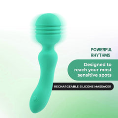 Xciter - Teal - Teal 16.5 cm USB Rechargeable Massage Wand - VIBRATORS - Mr and Mrs D's