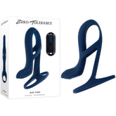 Zero Tolerance BIG TIME - Navy Blue USB Rechargeable Vibrating Penis Sleeve with Wireless Remote - Mr and Mrs D's