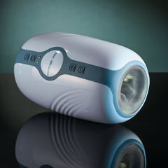 Zero Tolerance TOUCHDOWN - White 15 cm USB Rechargeable Vibrating & Tightening Stroker - Mr and Mrs D's