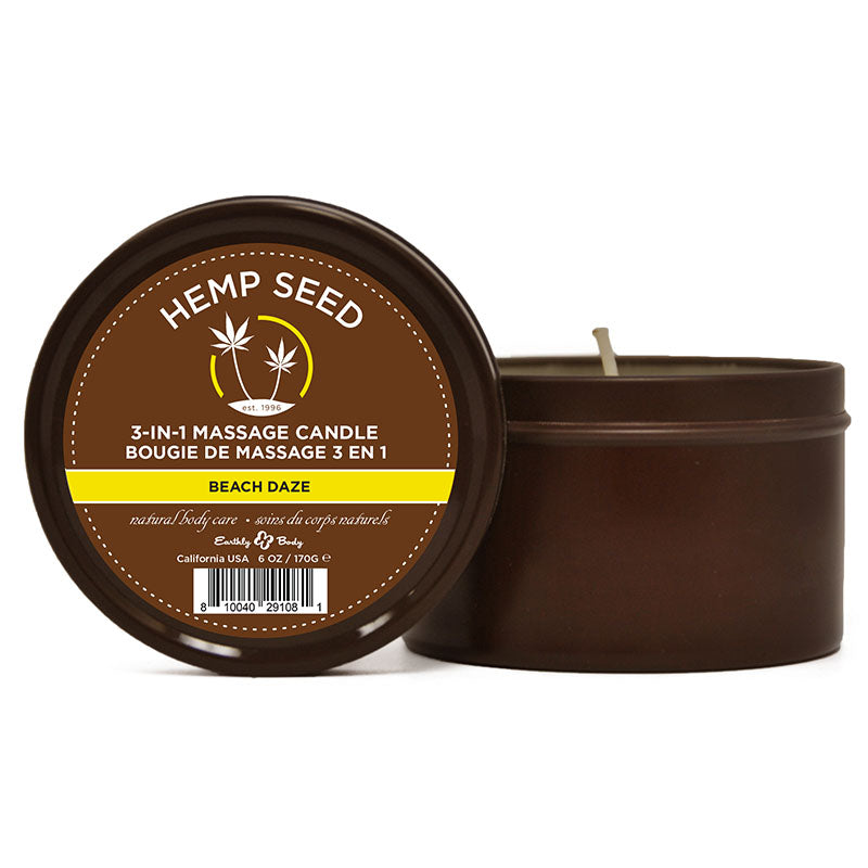 Hemp Seed 3-In-1 Massage Candle Beach Daze