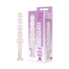 The 9's Glass First Thins Anal Dildo, Elliptical