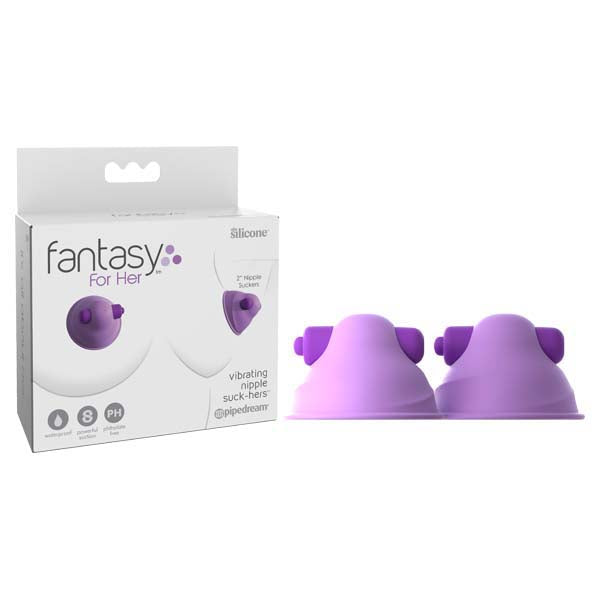 Fantasy For Her Vibrating Nipple Suck-Hers - Purple 5 cm