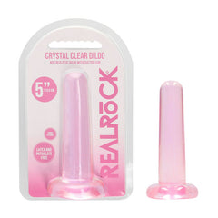 REALROCK Non Realistic Pink Dildo With Suction Cup - 13.5 cm