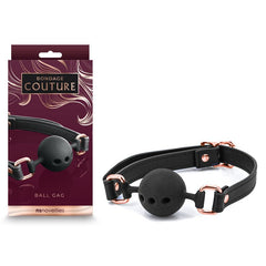 Bondage Couture Ball Gag - Black - Mr and Mrs D's