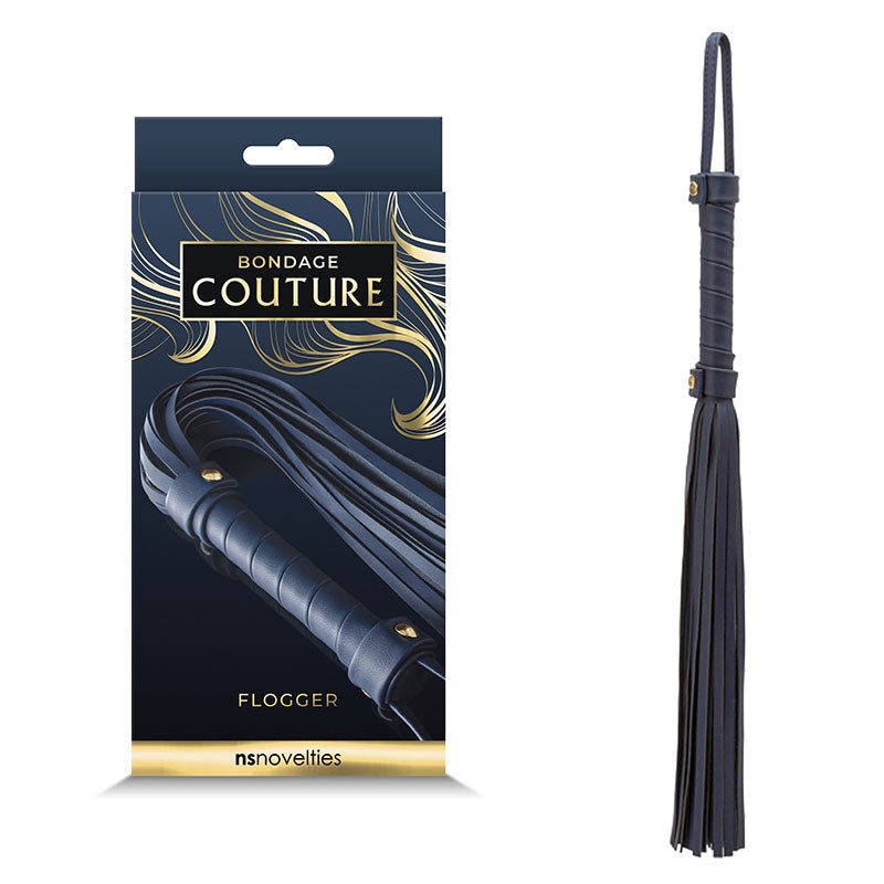Bondage Couture Flogger - Blue - Mr and Mrs D's