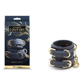 Bondage Couture Wrist Cuffs - Blue - Mr and Mrs D's
