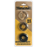 Boneyard Triple Play Cock Rings - 3 Pack - Mr and Mrs D's