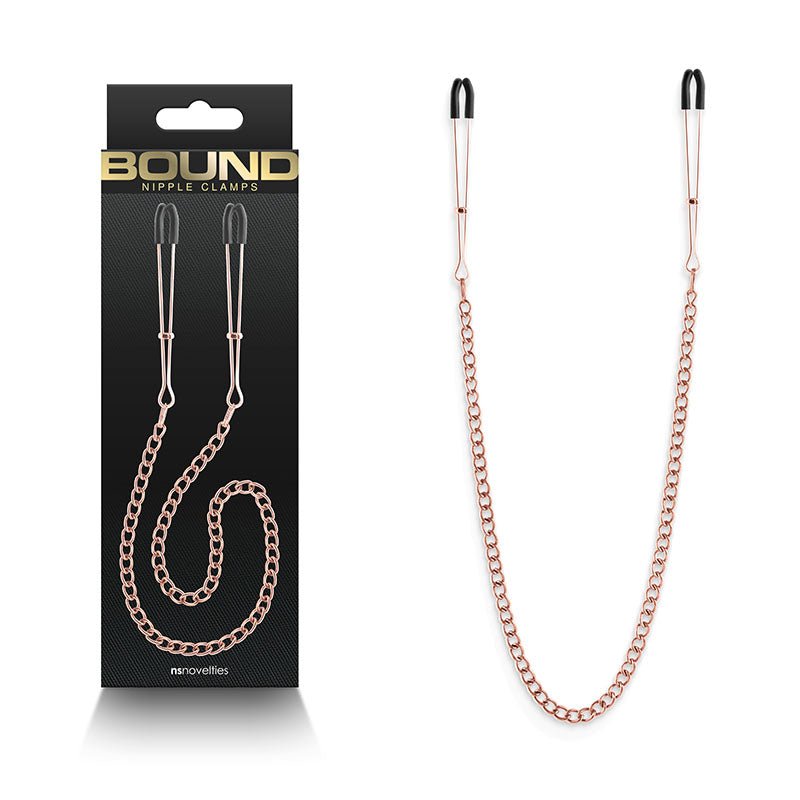 Bound Nipple Clamps - DC3 - Rose Gold - Mr and Mrs D's