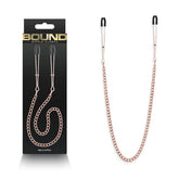 Bound Nipple Clamps - DC3 - Rose Gold - Mr and Mrs D's