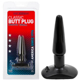 Classic Butt Plug Smooth Small - Black - Mr and Mrs D's