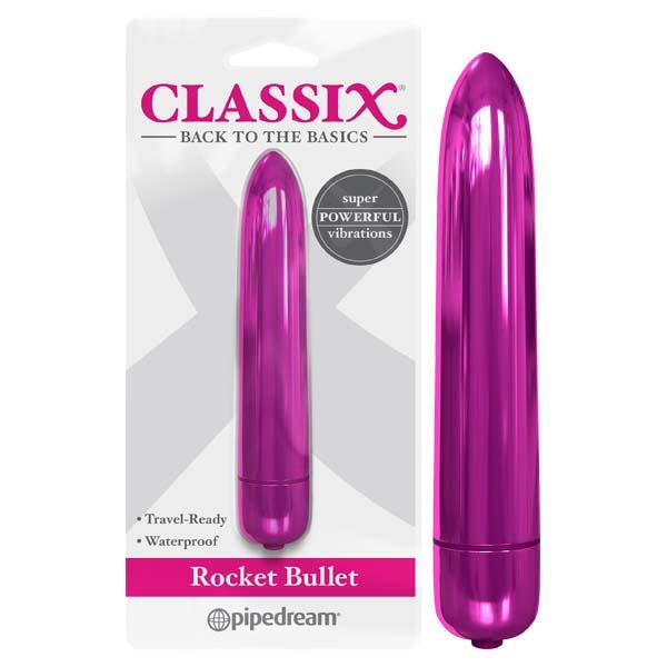 Classix Rocket Bullet Vibrator Pink - Mr and Mrs D's