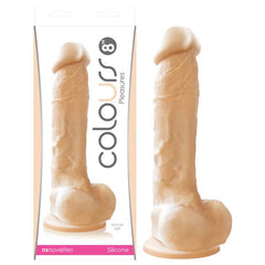 Colours Pleasures 8" Realistic Dong - Mr and Mrs D's