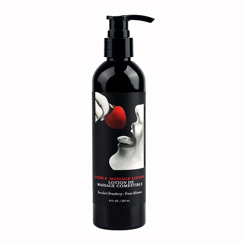 Edible Massage Lotion - Strawberry 237ml - Mr and Mrs D's