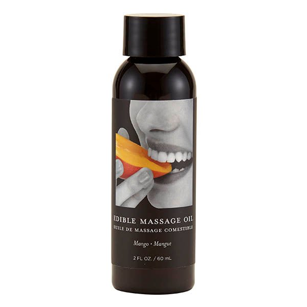 Edible Massage Oil - Mango Flavoured - 59 ml Bottle - Mr and Mrs D's