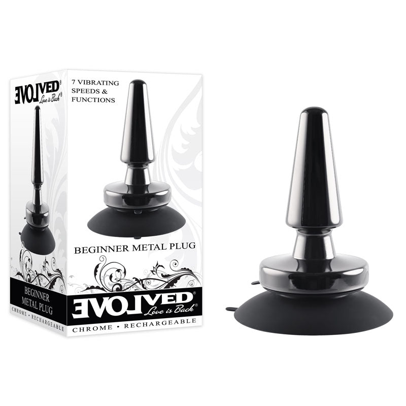 Evolved BEGINNER METAL VIBRATING BUTT PLUG - Mr and Mrs D's