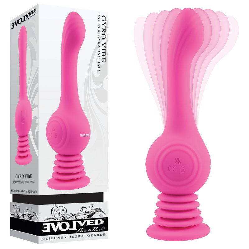 Evolved GYRO VIBE - Pink 24.8 cm USB Rechargeable Super Vibrator - Mr and Mrs D's