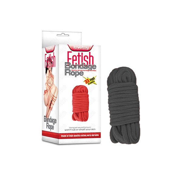 Fetish Bondage Rope - Black 10m - Mr and Mrs D's