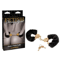 Fetish Fantasy Gold Deluxe Furry Cuffs - Mr and Mrs D's