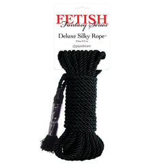 Fetish Fantasy Series Deluxe Silky Rope - Black - Mr and Mrs D's