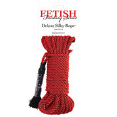 Fetish Fantasy Series Deluxe Silky Rope - Red - Mr and Mrs D's
