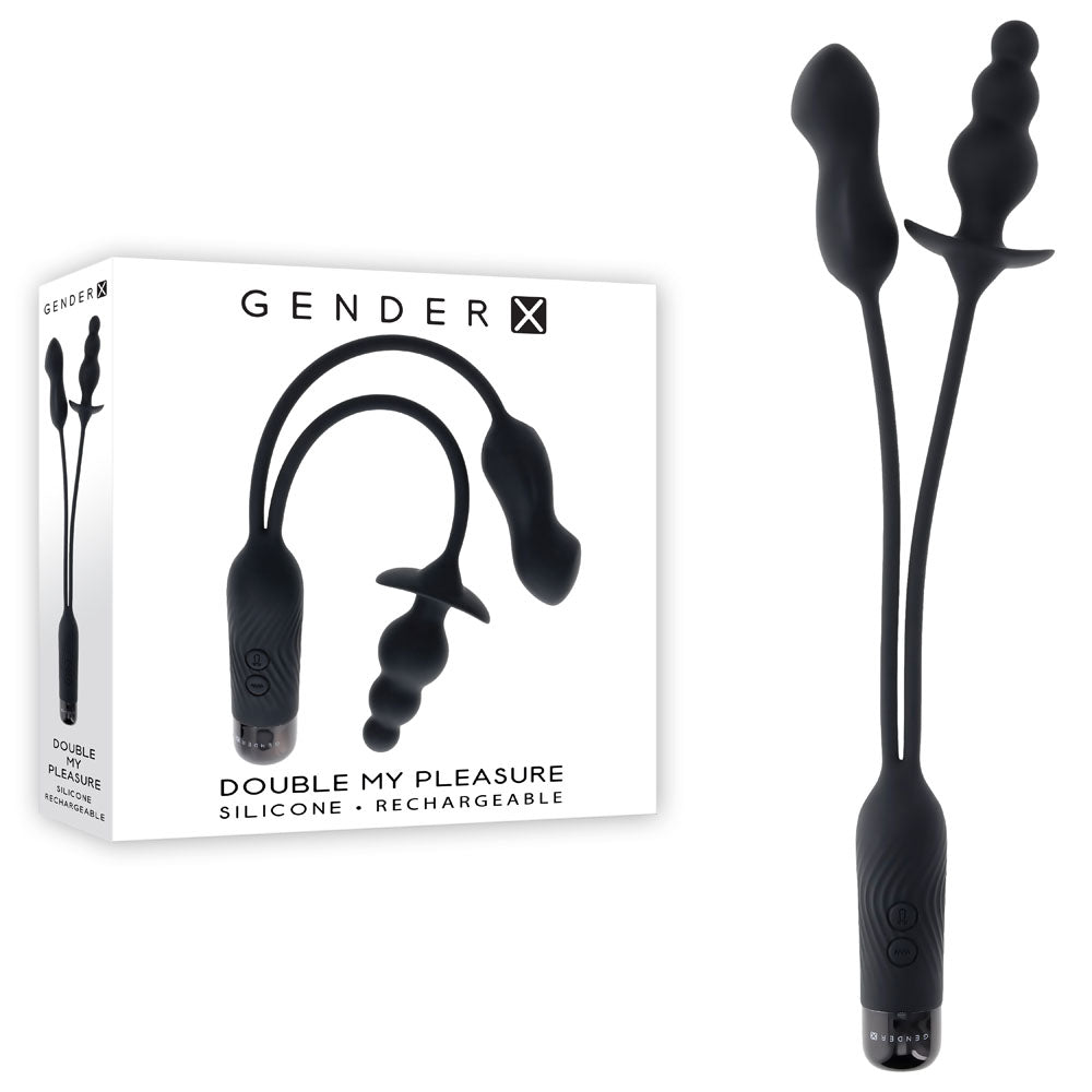 Gender X DOUBLE MY PLEASURE Vibrator Butt Plug - Mr and Mrs D's